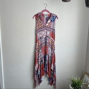 Francesca’s / Handkerchief Asymmetrical Midi Dress